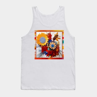 Rustic Organic Floral Tank Top